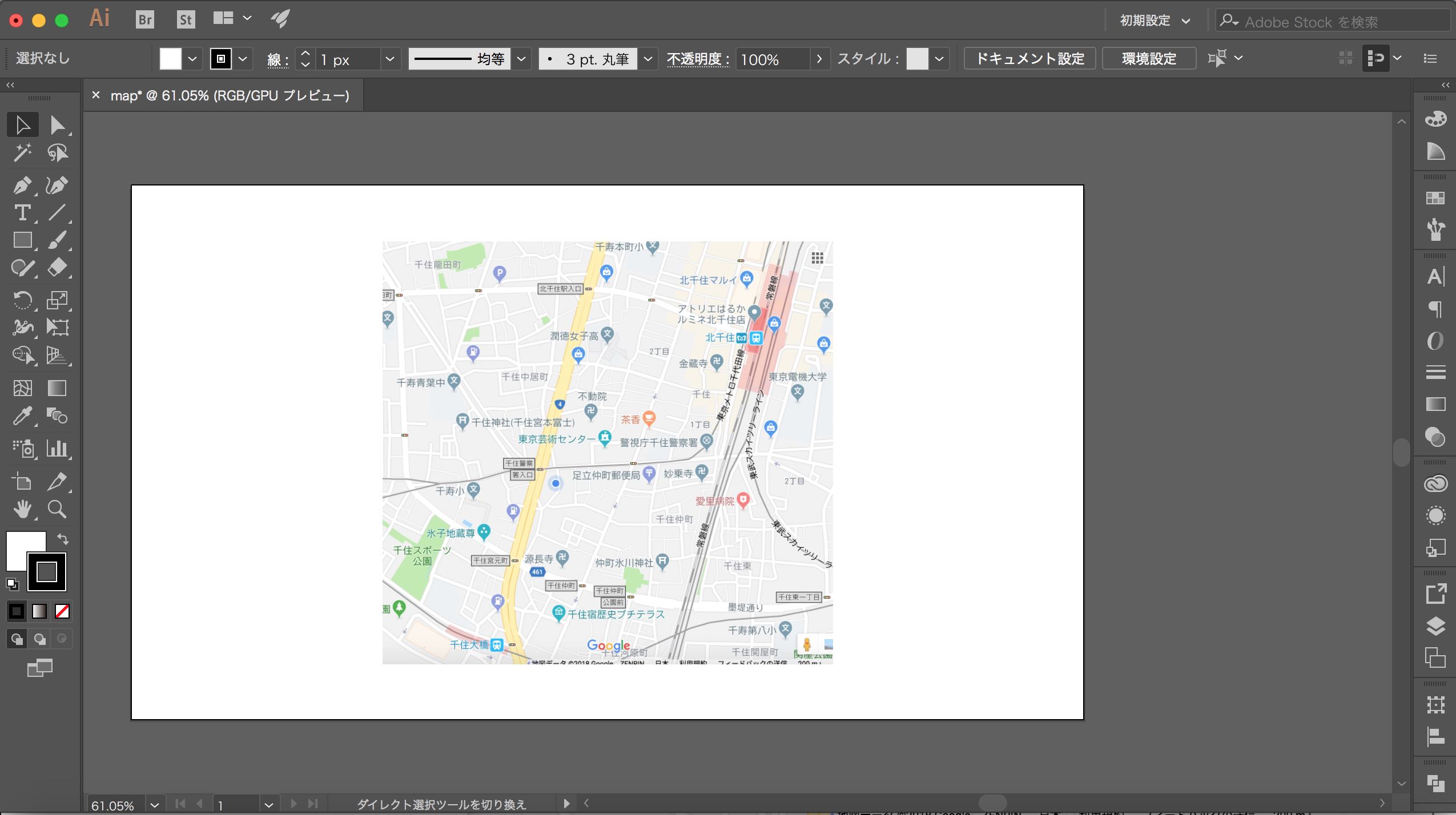 Illustrator アクセスマップ作成 足立区の就労移行支援事業所 Job庵 Illustrator アクセスマップ作成 足立区の就労移行支援事業所 Job庵